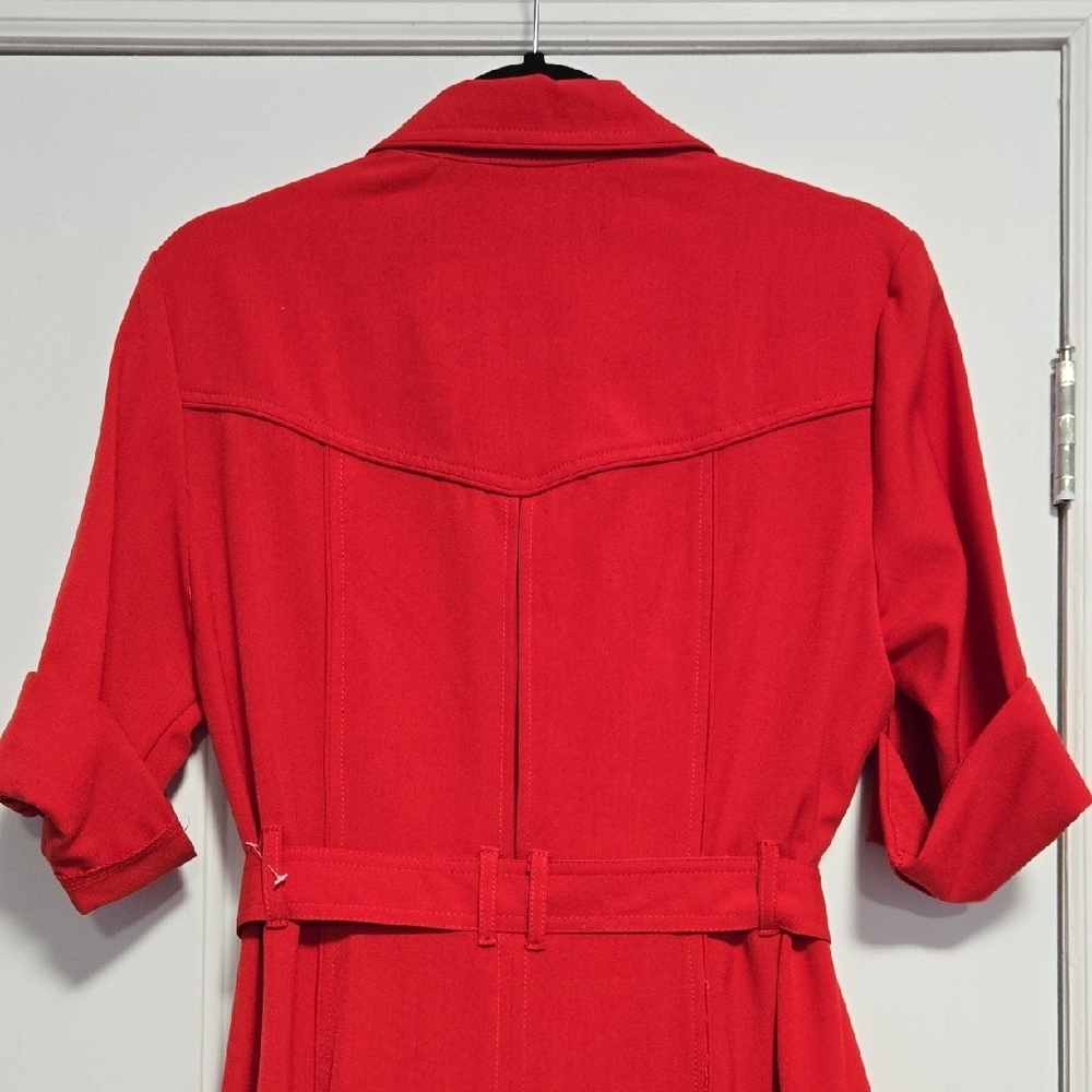 Sharagano Double Breasted Trench Dress NWOT - Picture 10 of 13
